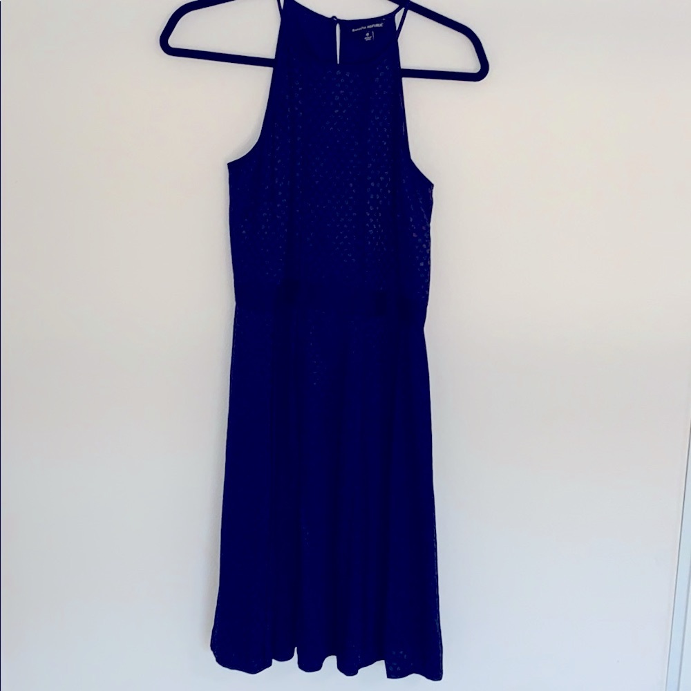 Navy blue banana republic dress